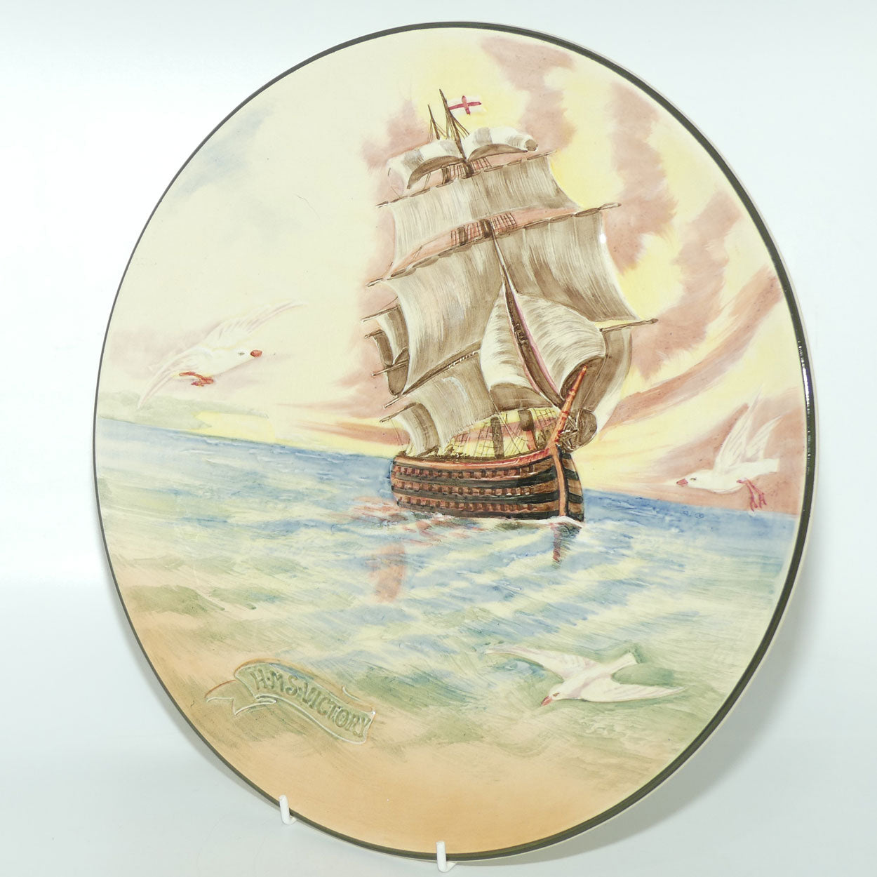 Royal Doulton Famous Ships series | H.M.S Victory wall charger D5957 | #2