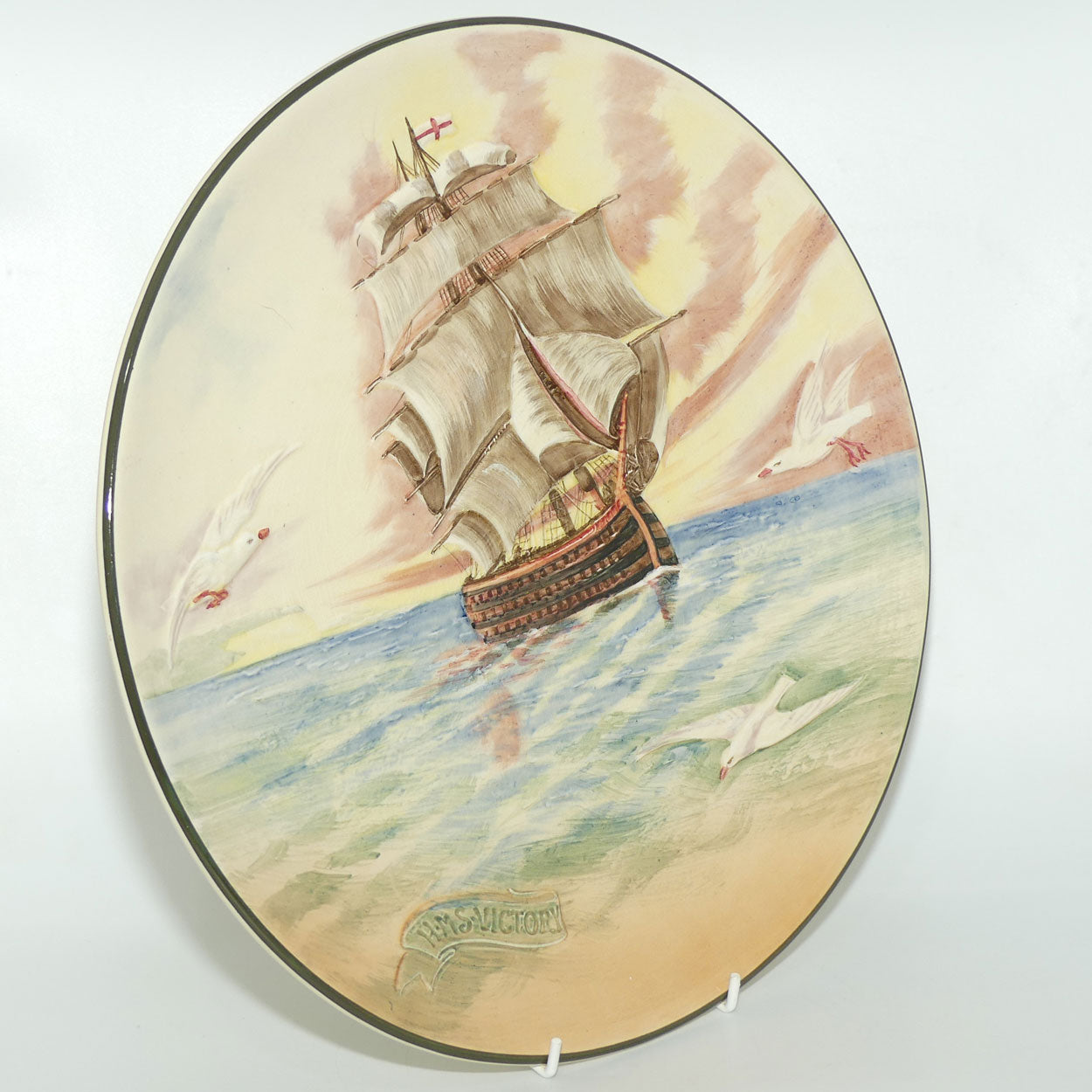Royal Doulton Famous Ships series | H.M.S Victory wall charger D5957 | #2