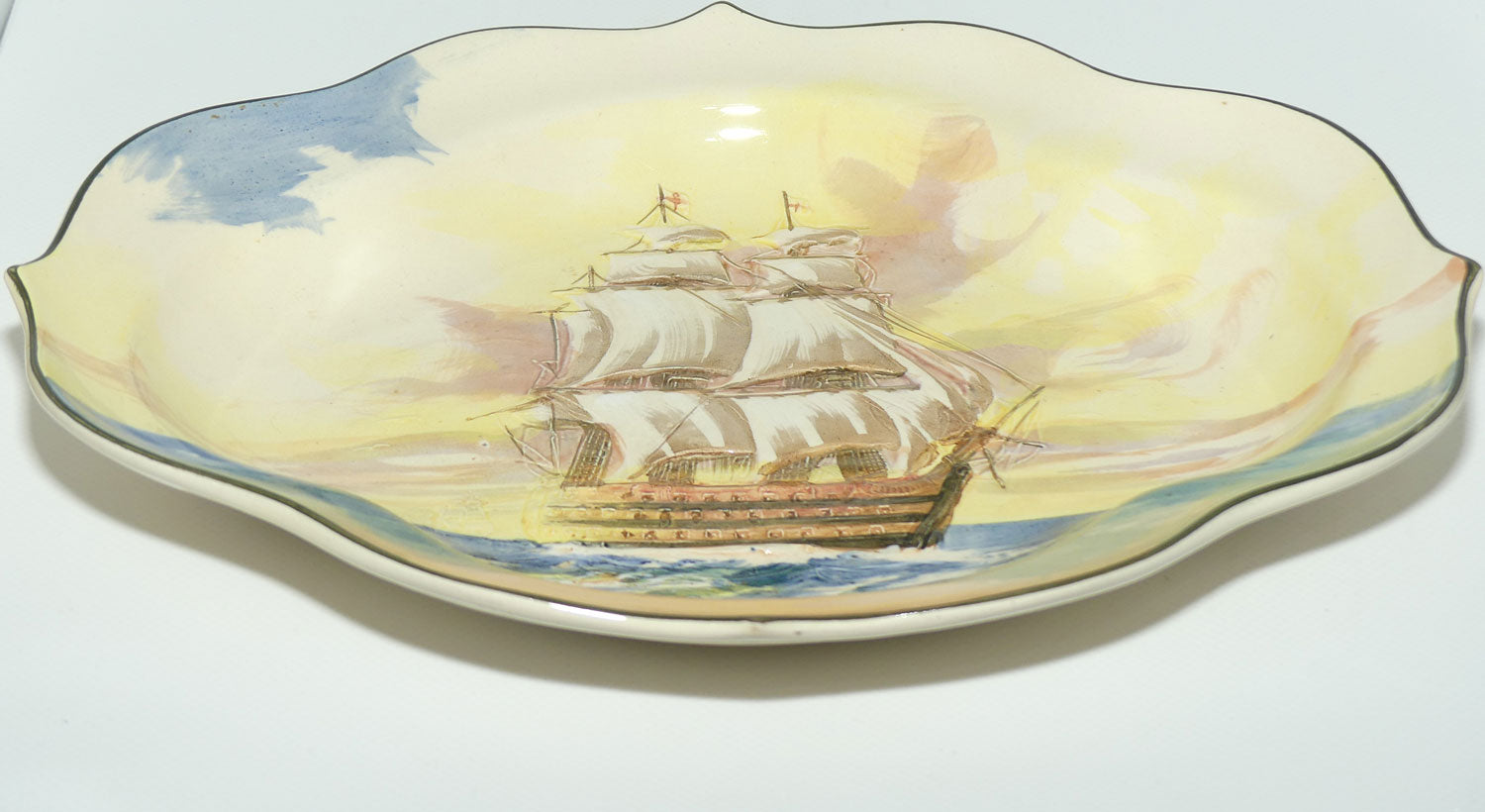 Royal Doulton Famous Ships H.M.S Victory quatrefoil dish D5957