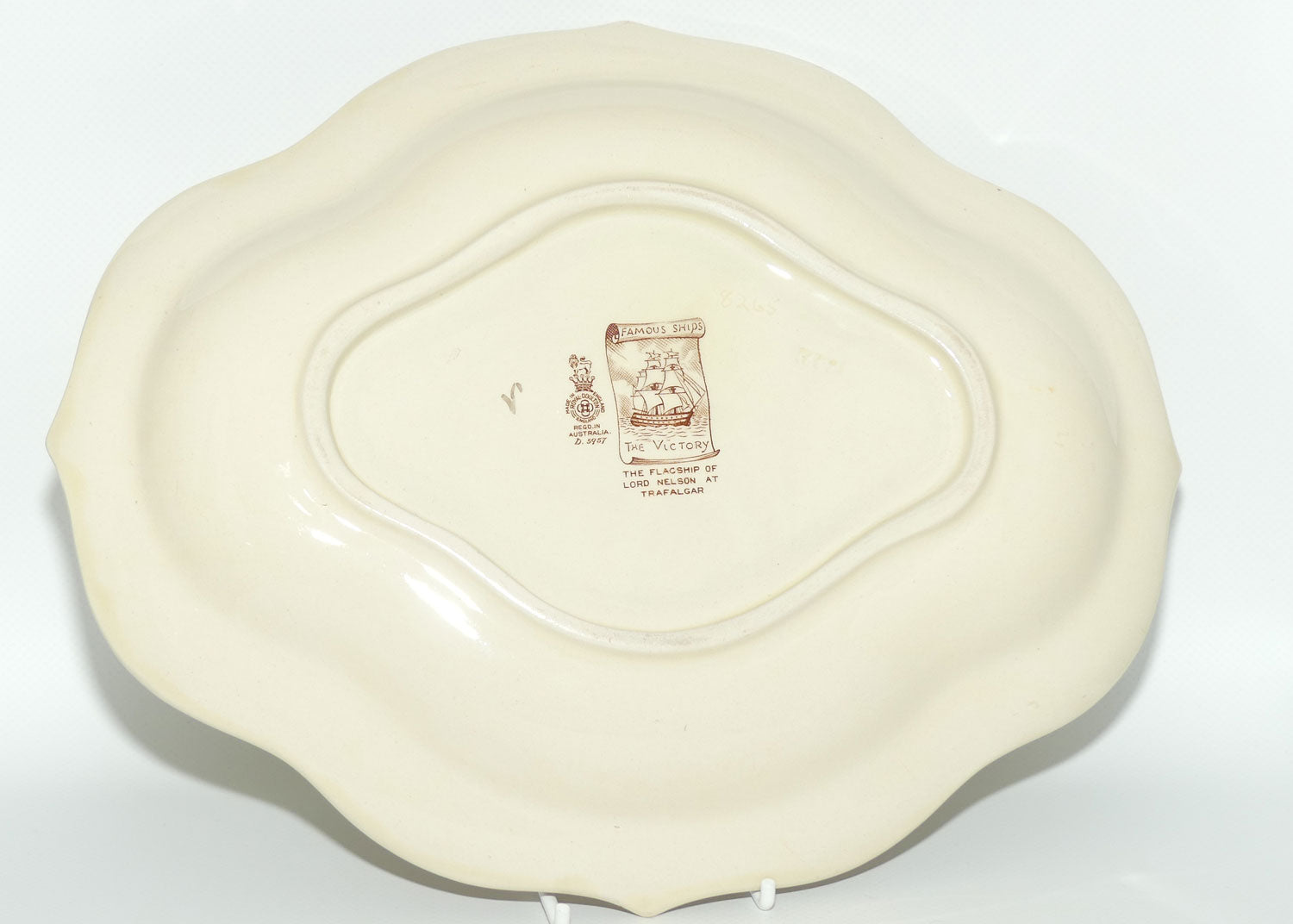 Royal Doulton Famous Ships H.M.S Victory quatrefoil dish D5957