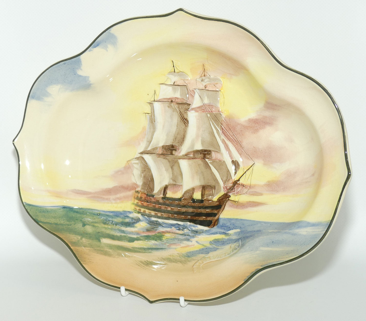 Royal Doulton Famous Ships series | H.M.S Victory quatrefoil dish D5957 | #2