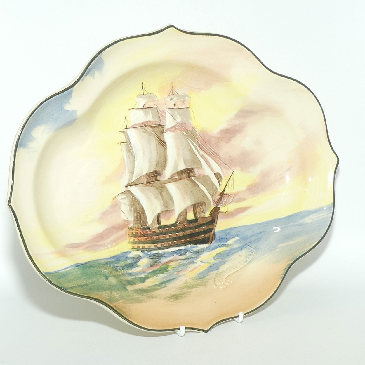 Royal Doulton Famous Ships series | H.M.S Victory quatrefoil dish D5957 | #2