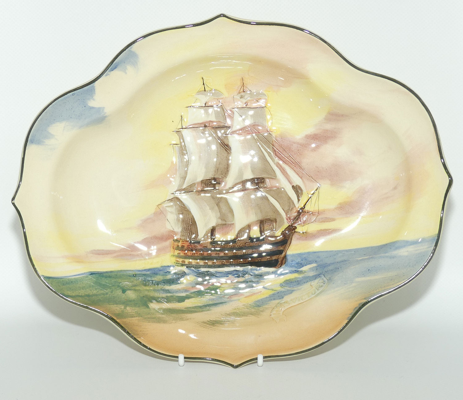 Royal Doulton Famous Ships series | H.M.S Victory quatrefoil dish D5957 | #2