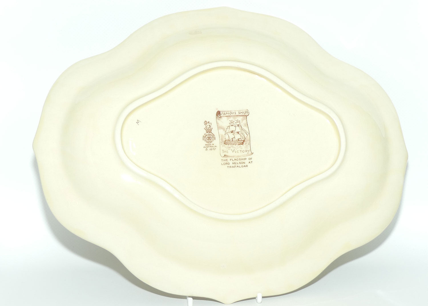 Royal Doulton Famous Ships series | H.M.S Victory quatrefoil dish D5957 | #2