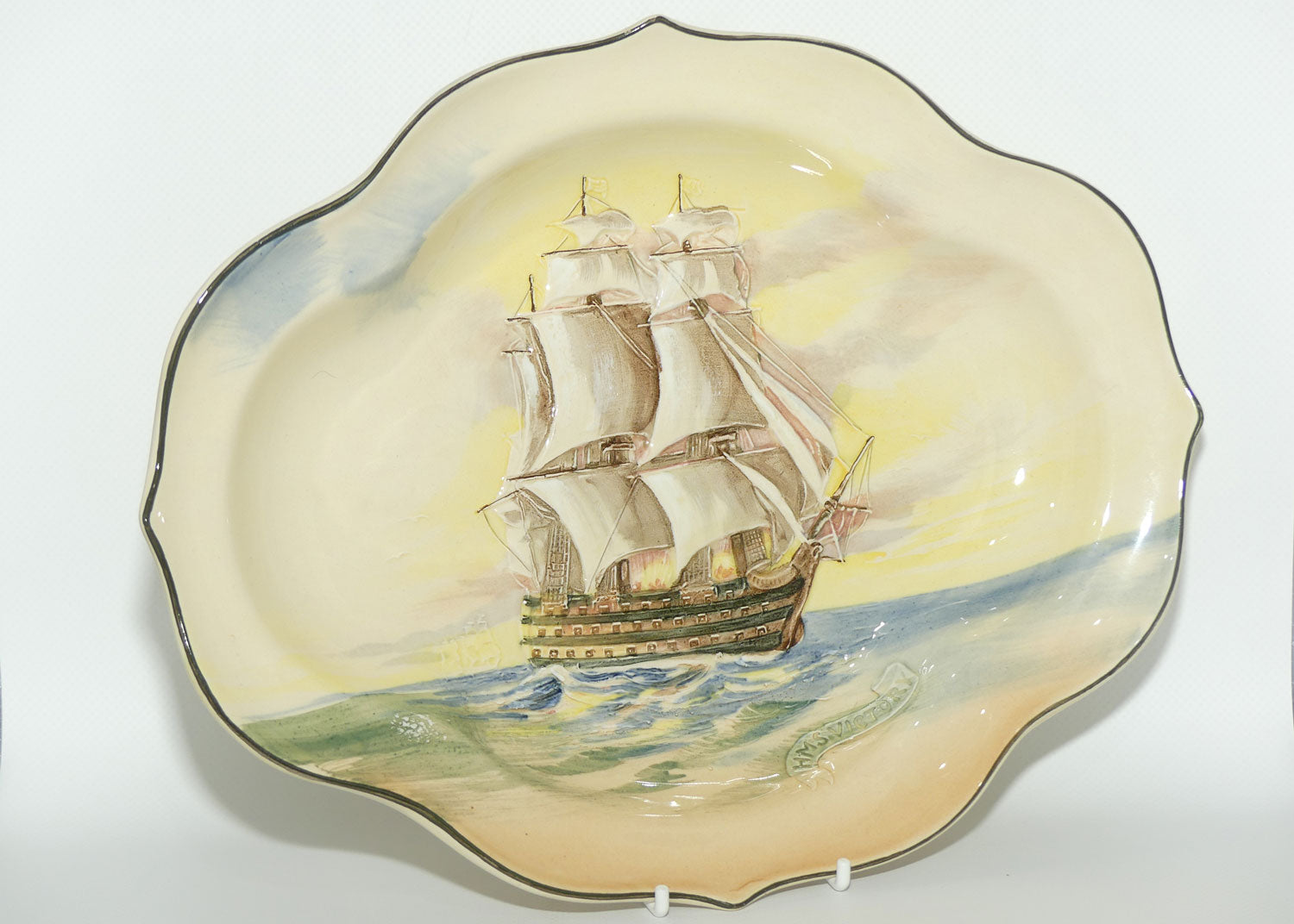 Royal Doulton Famous Ships series | H.M.S Victory quatrefoil dish D5957 | #3