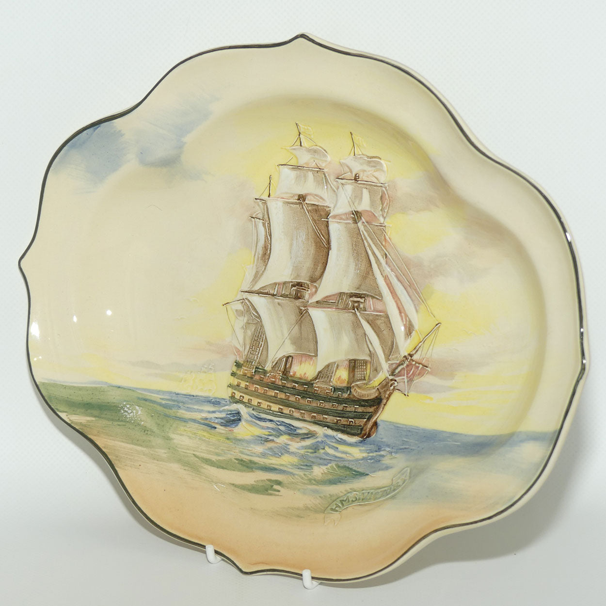 Royal Doulton Famous Ships series | H.M.S Victory quatrefoil dish D5957 | #3
