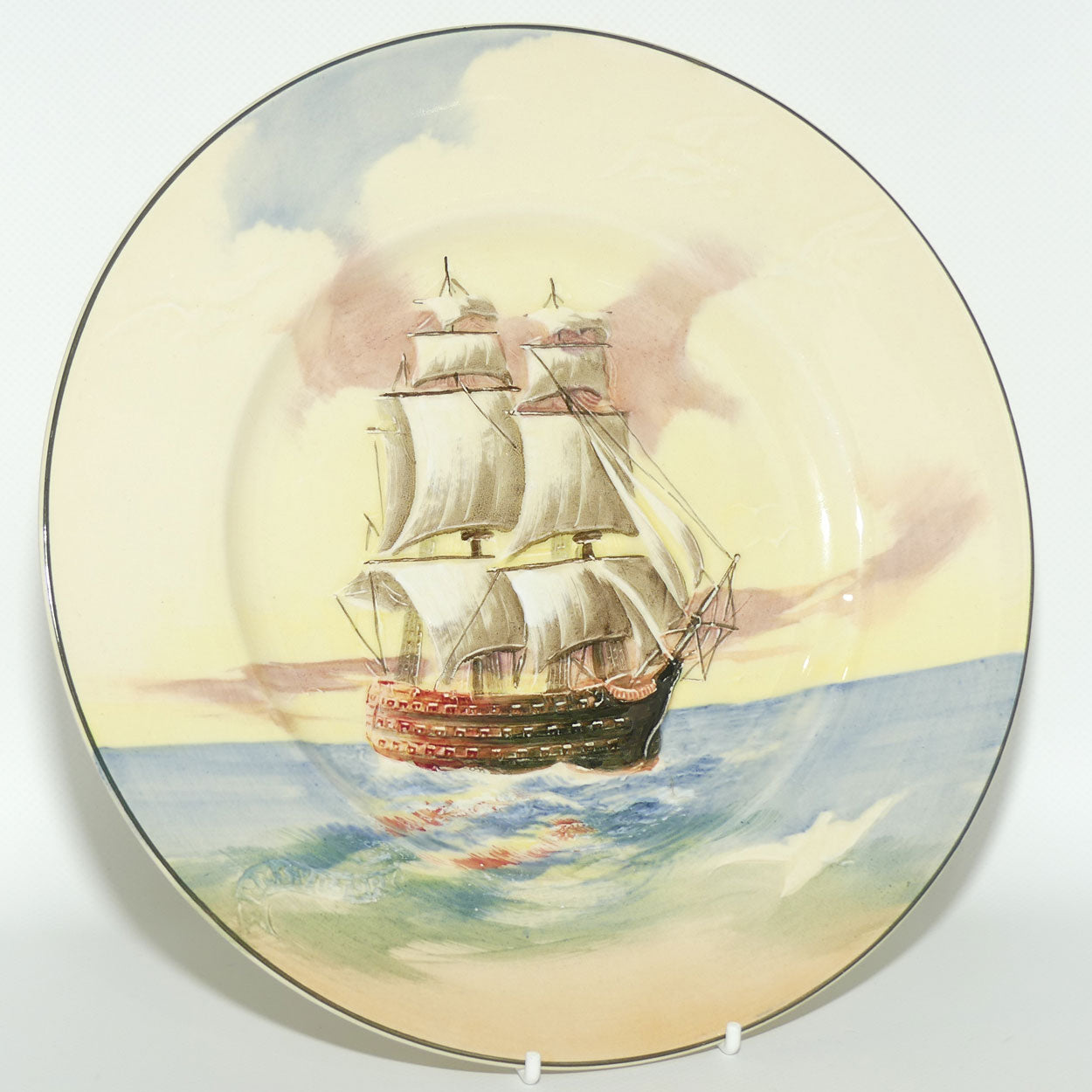 Royal Doulton Famous Ships H.M.S Victory rack plate D5957 | #1