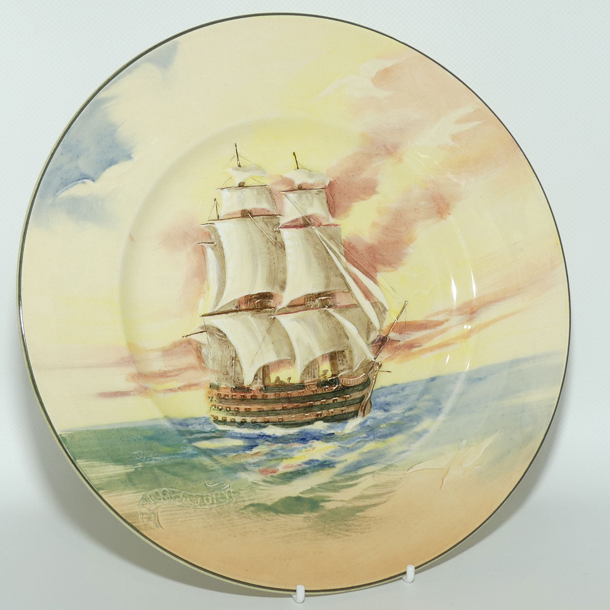 Royal Doulton Famous Ships H.M.S Victory rack plate D5957 | #2