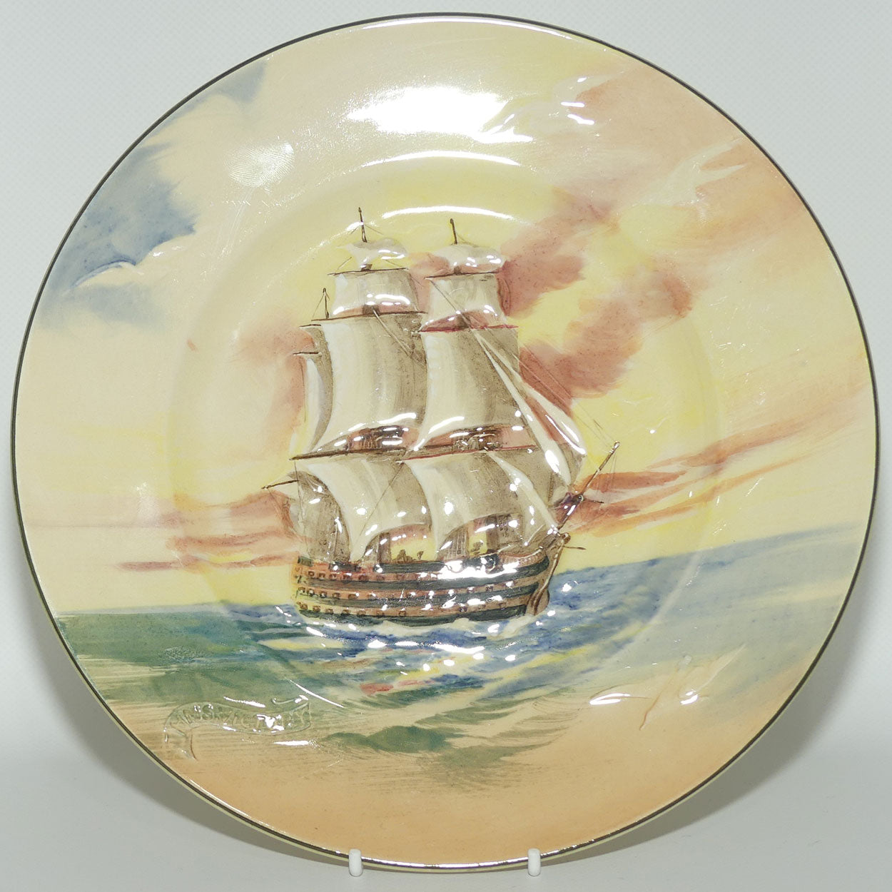 Royal Doulton Famous Ships H.M.S Victory rack plate D5957 | #2