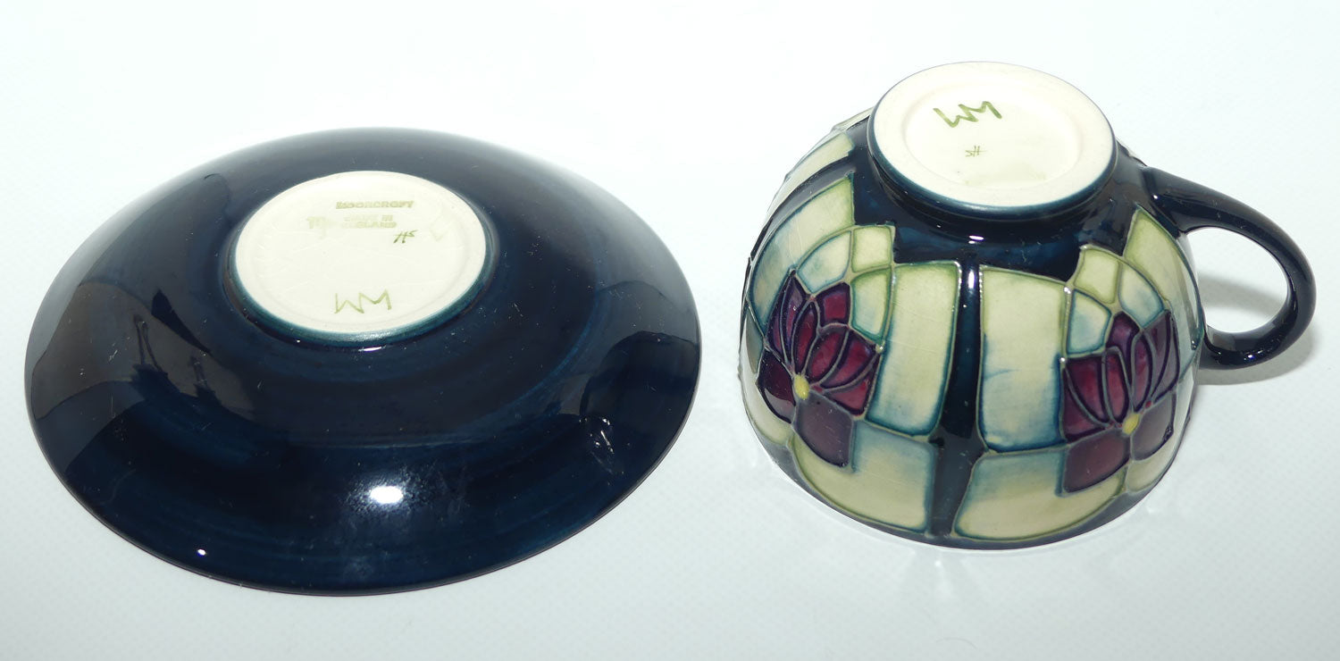 Moorcroft Stylised Violets tea duo | #1 | Sally Tuffin