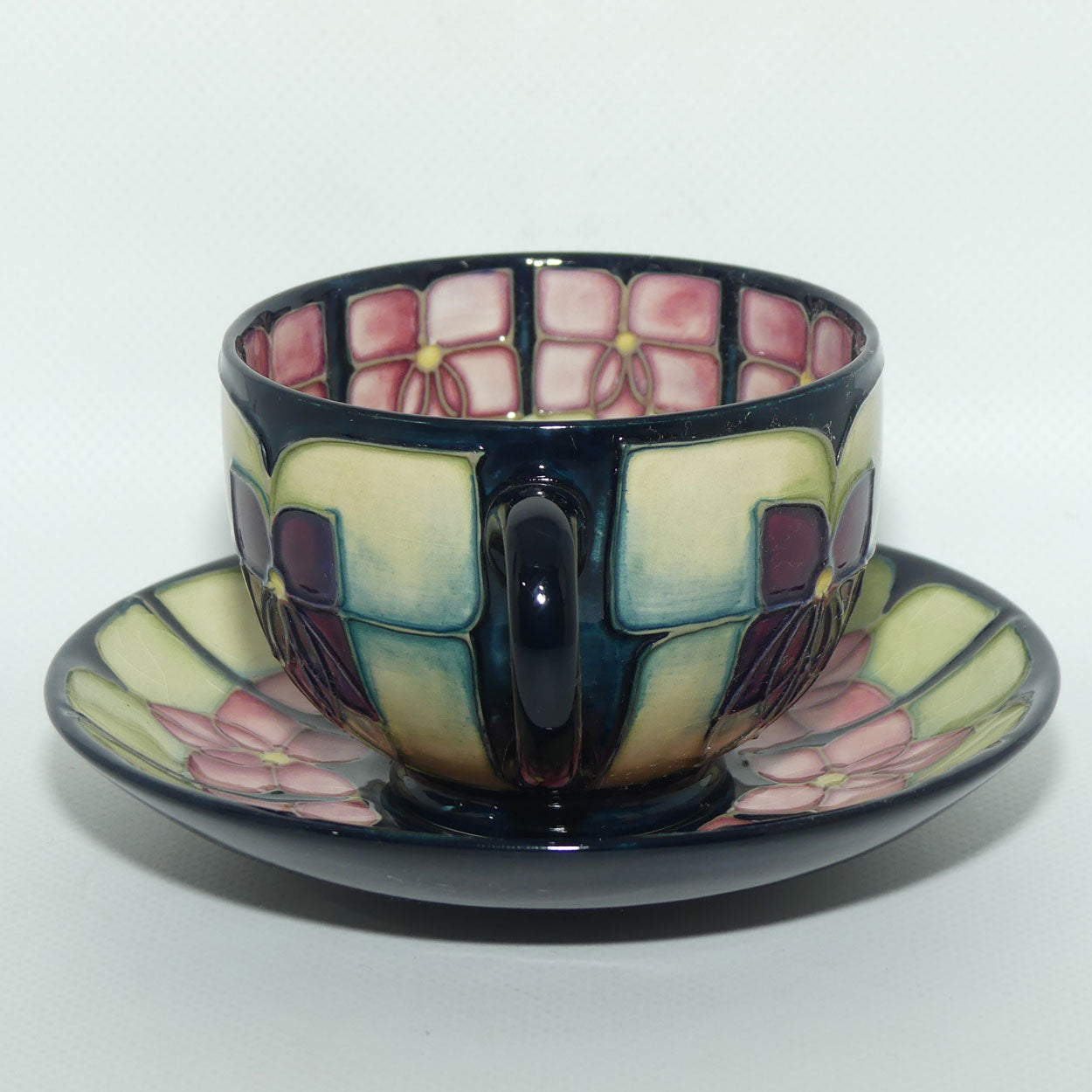 Moorcroft Stylised Violets tea duo | #2 | Sally Tuffin