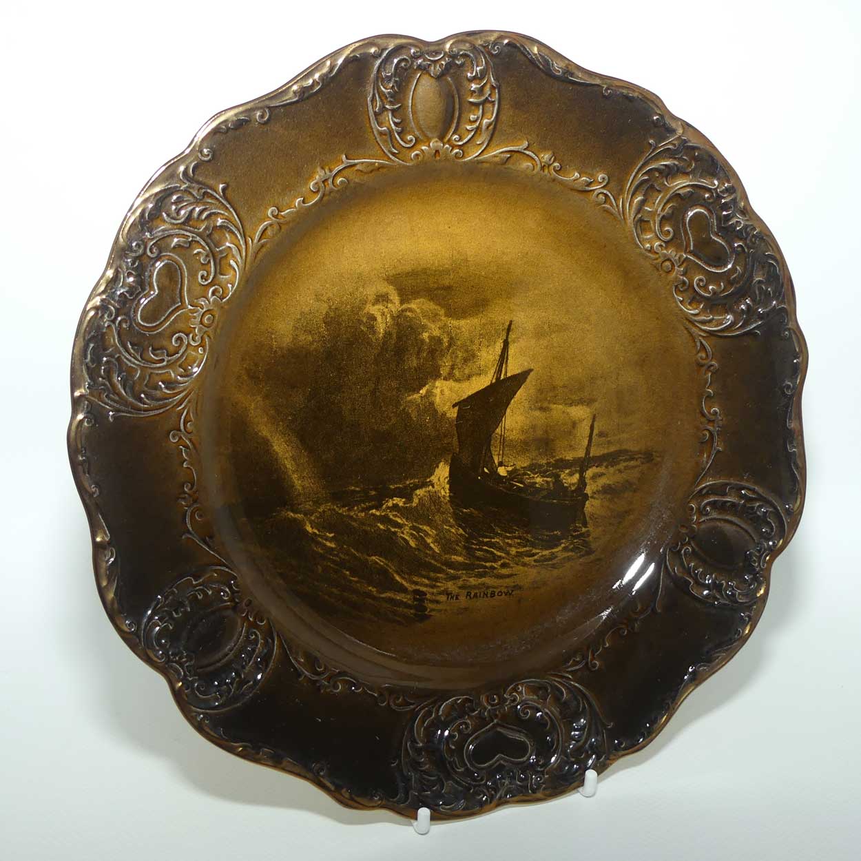 Ridgways Royal Vistas Ware embossed border plate | The Rainbow