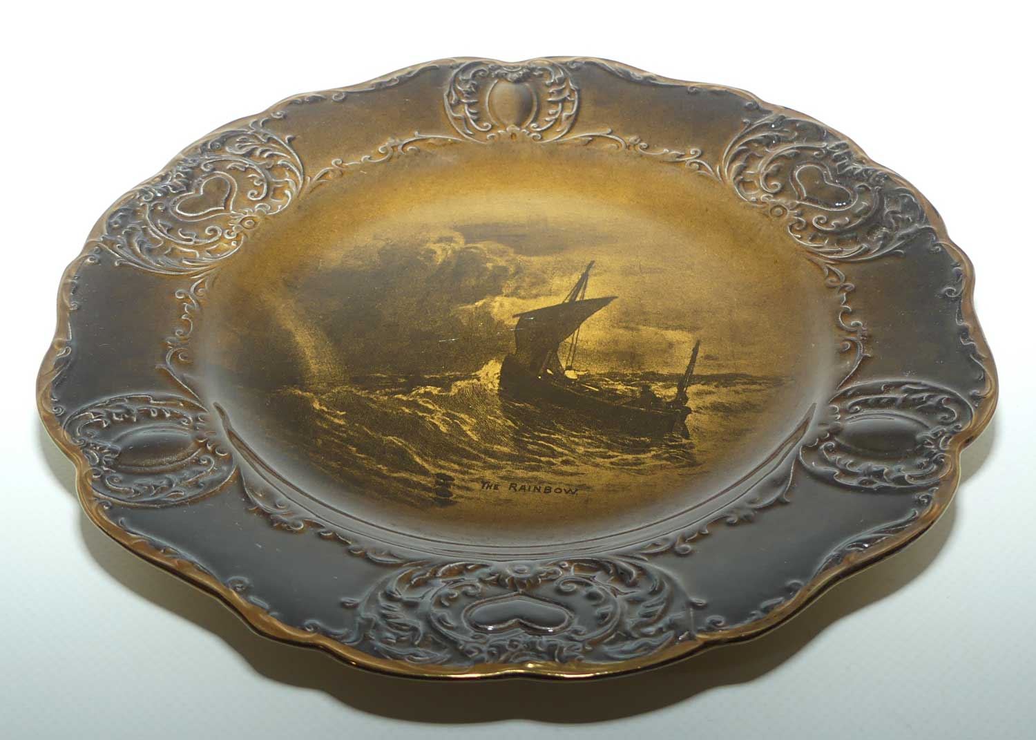 Ridgways Royal Vistas Ware embossed border plate | The Rainbow