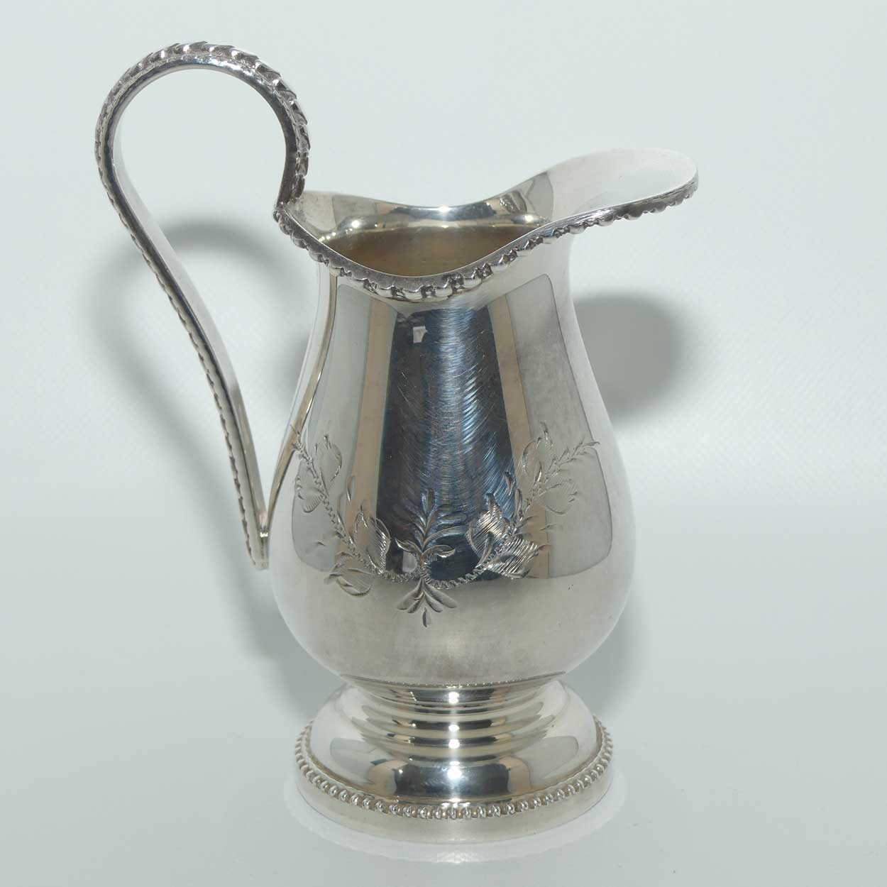 Pair of Walker and Hall silver plated jugs | Milk and Cream