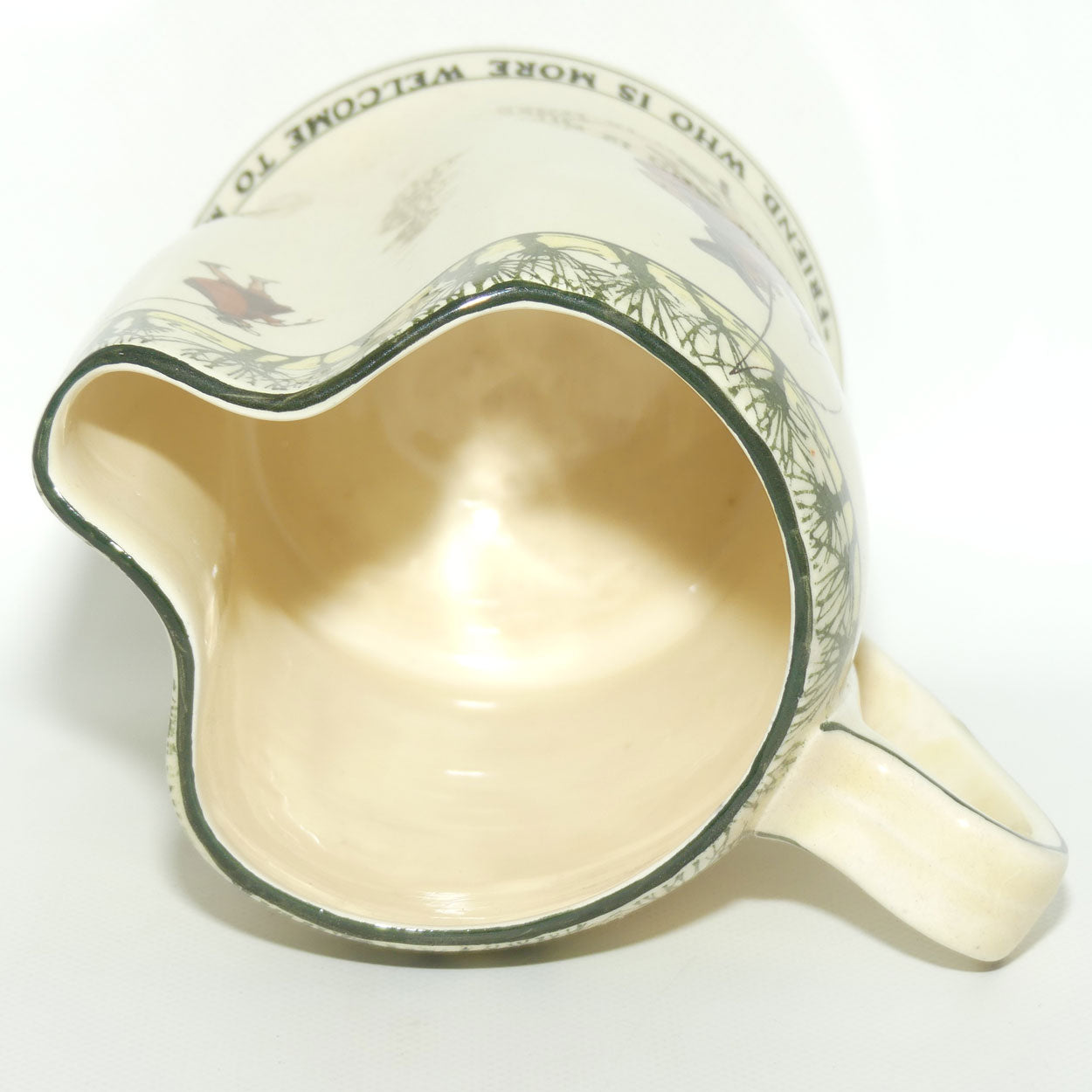 Royal Doulton Isaak Walton Gallant Fishers jug D2312 | Friend. Who is more Welcome to my Dish than to my Angle was my Fish