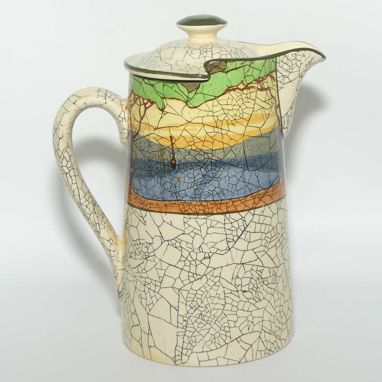 Royal Doulton Deadwood Crackle pattern New Barton shape water pot D3399