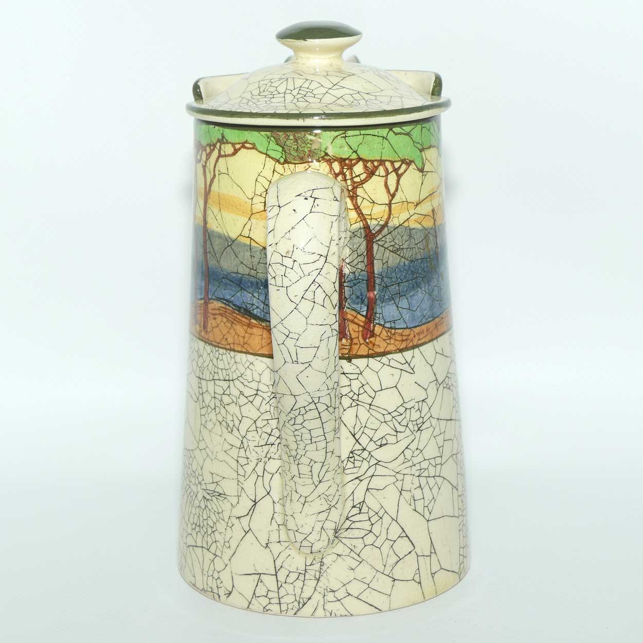 Royal Doulton Deadwood Crackle pattern New Barton shape water pot D3399