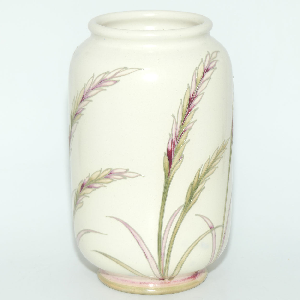 William Moorcroft Waving Corn cylindrical shape salt glaze vase
