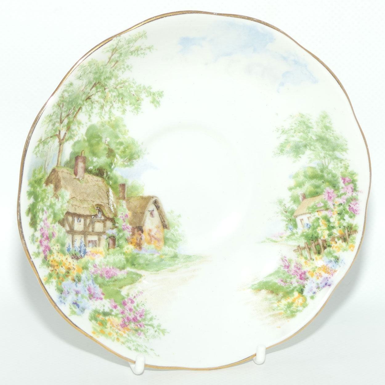Roslyn Bone China Wayside tea trio