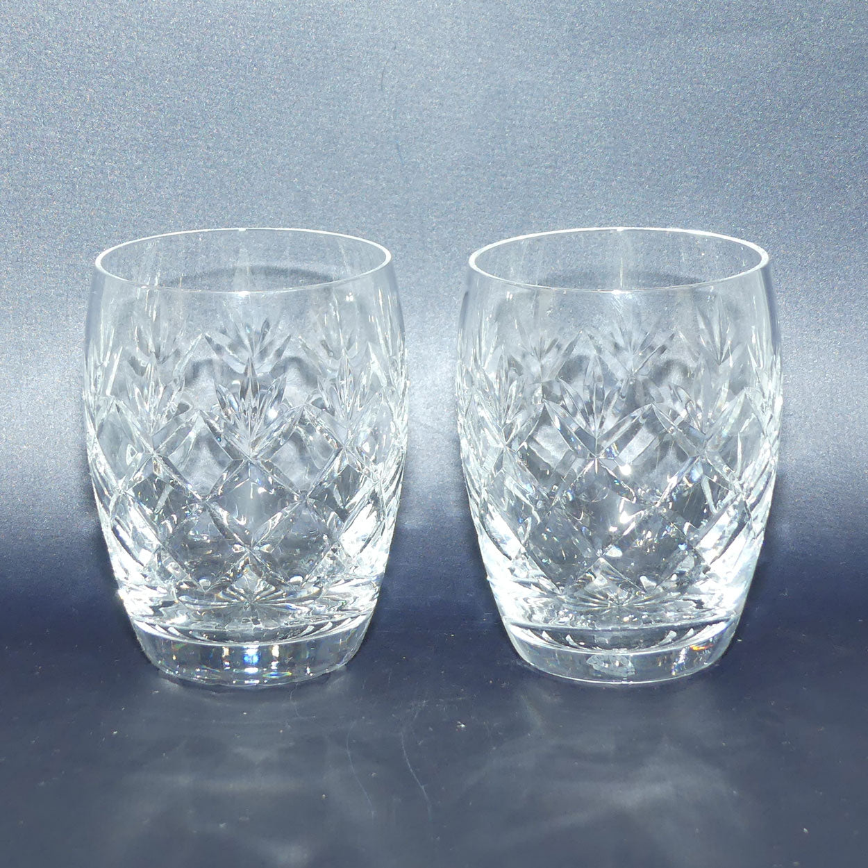 Webb Corbett Crystal | Fancy Diamond Cut Water Jug and 6 Glasses set