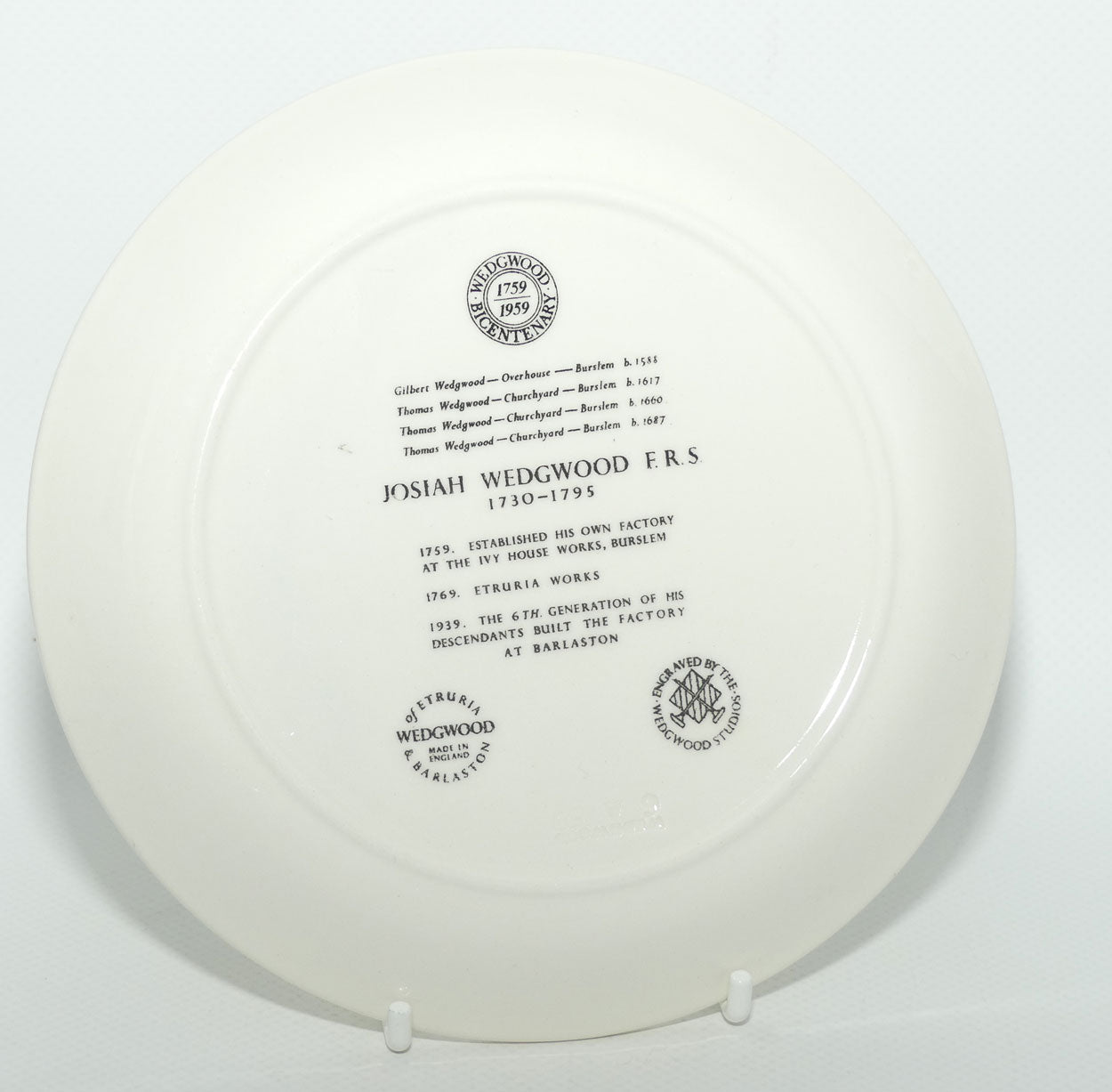 Wedgwood BiCentenary | collection of 4 plates