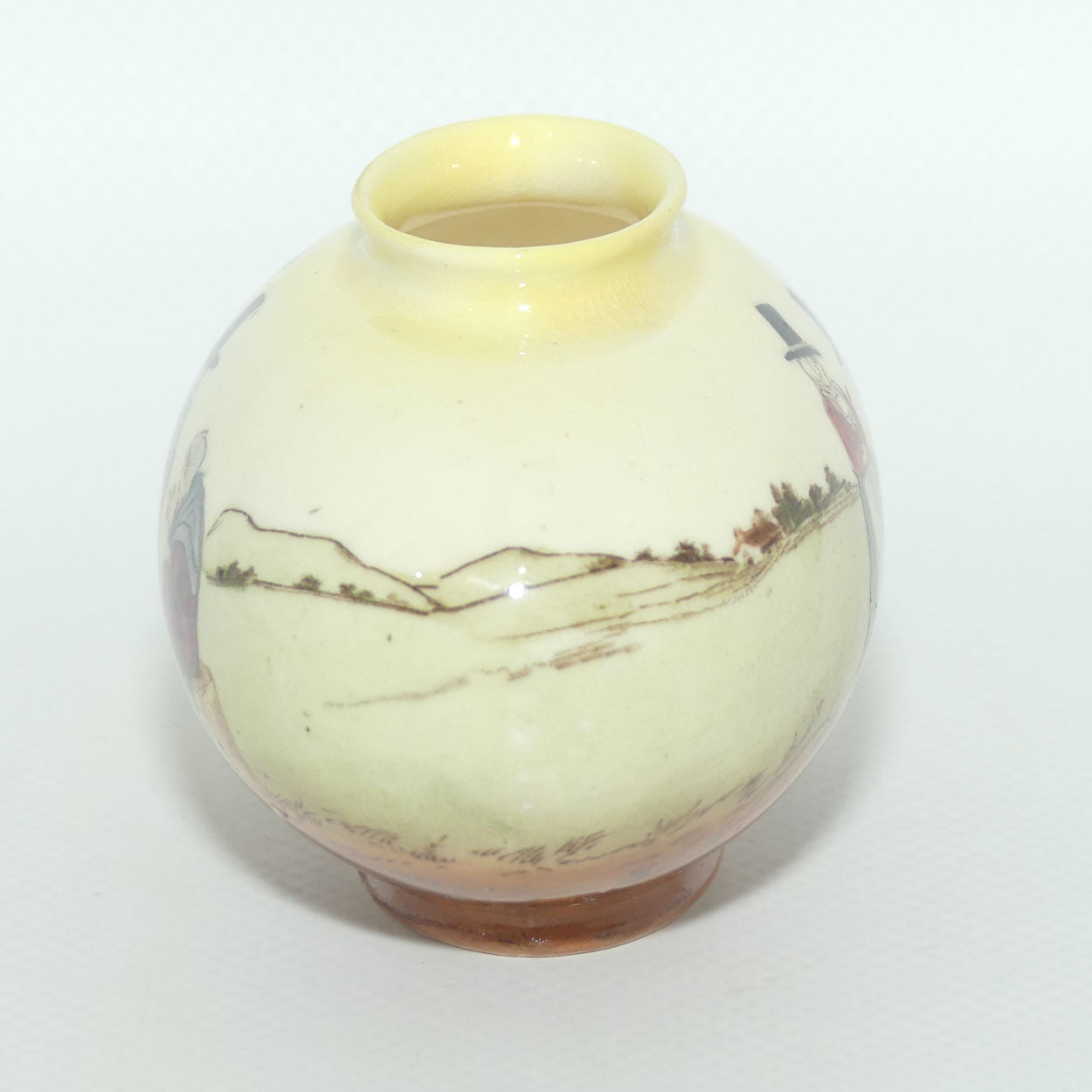 Royal Doulton Welsh miniature egg shape vase | #2