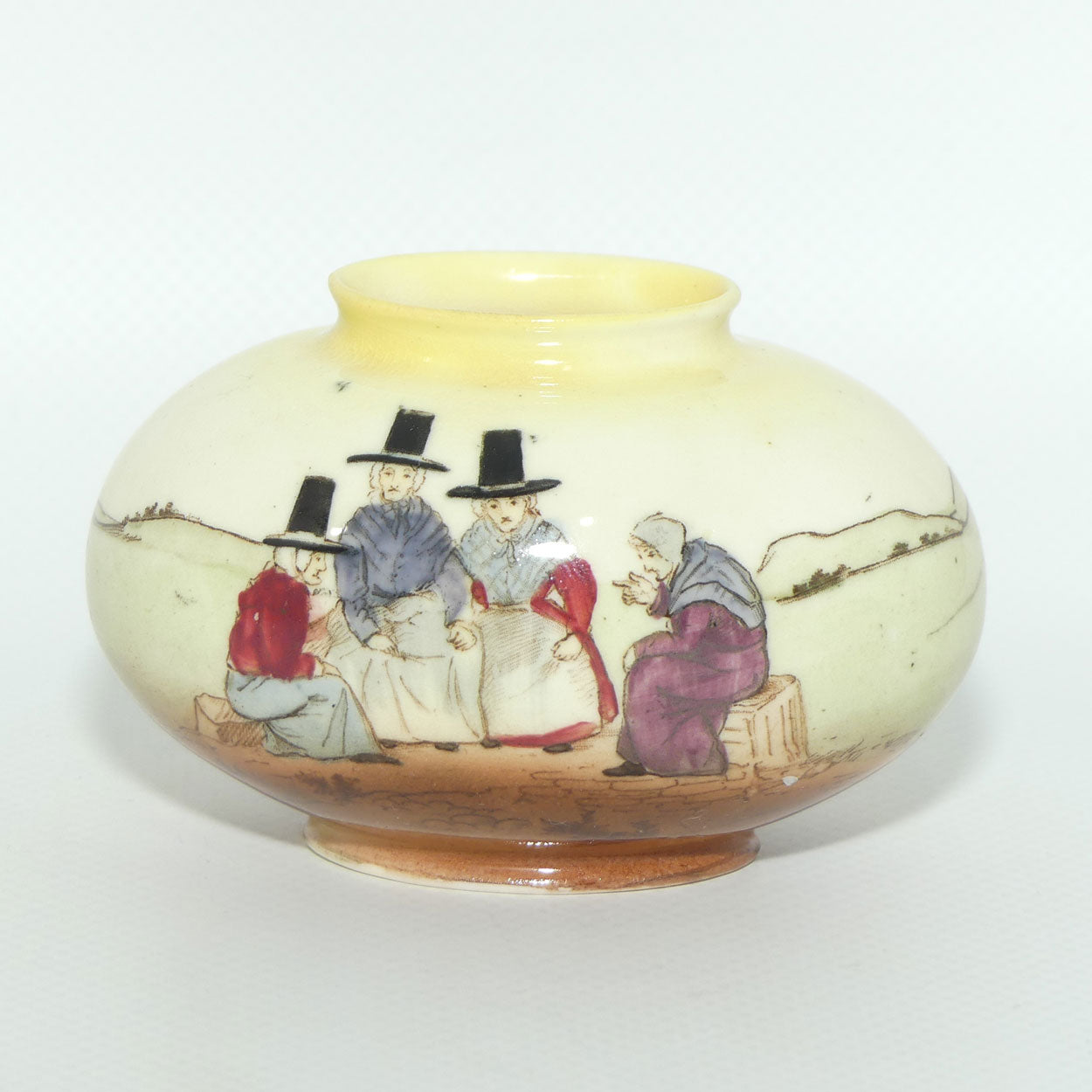 Royal Doulton Welsh miniature egg shape vase | #2