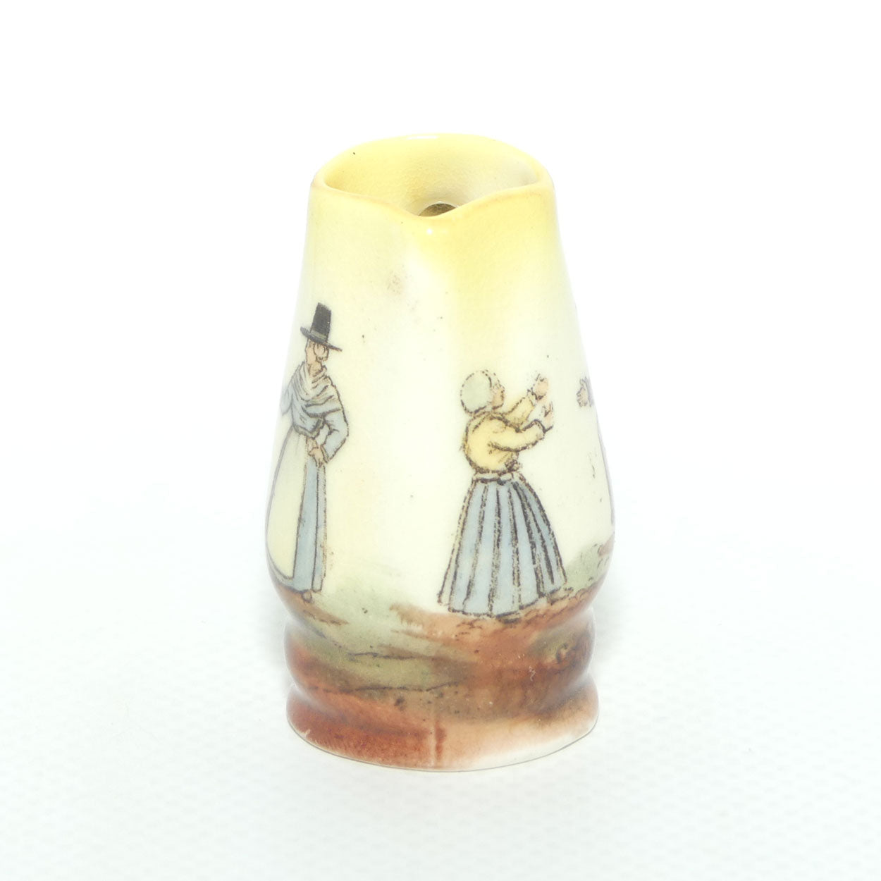 Royal Doulton Welsh miniature jug | Woman with Child | Both with Arms Out