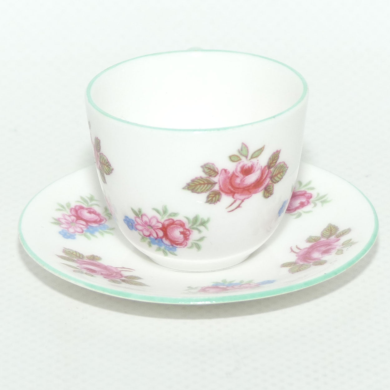 Shelley Westminster shape miniature Rosebud duo