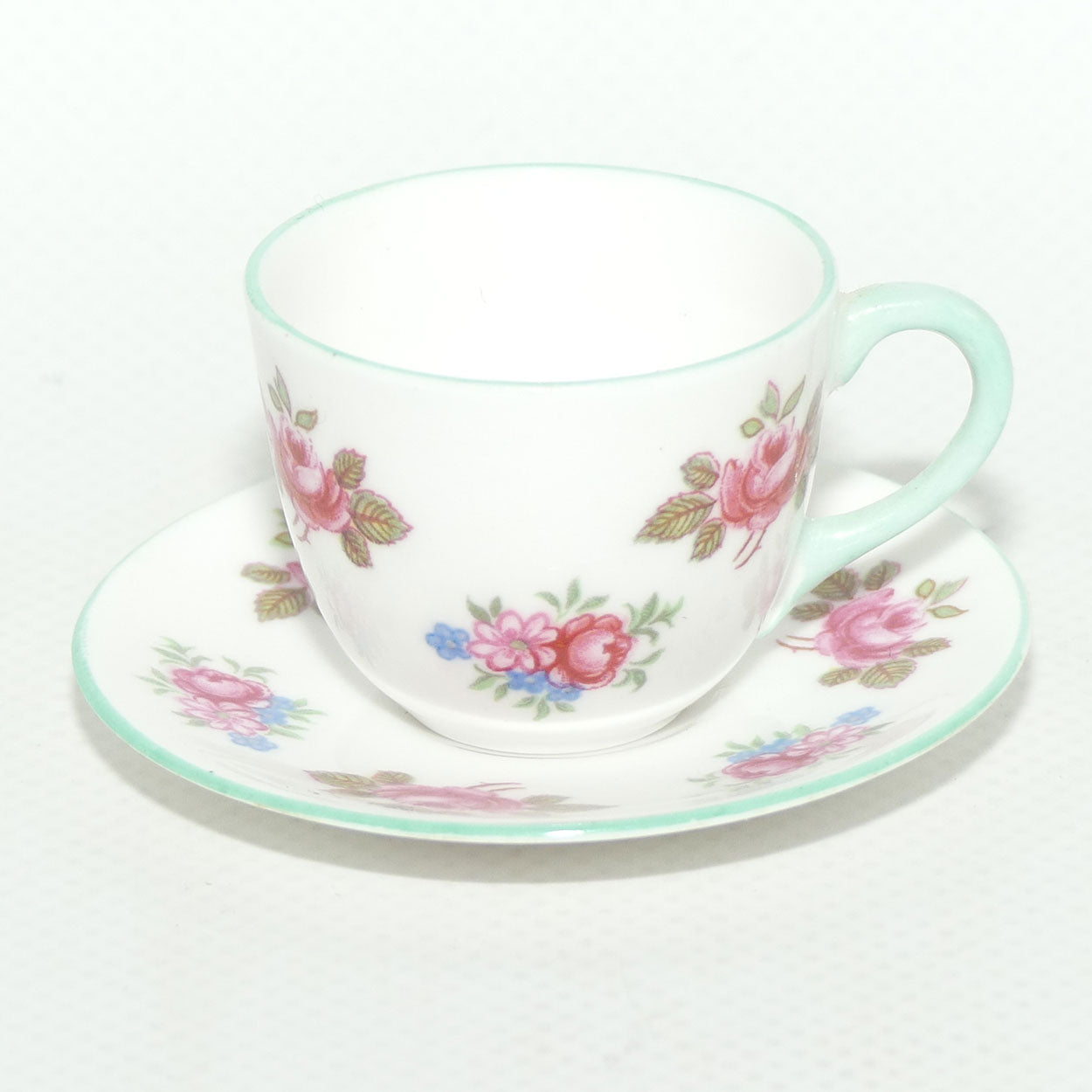 Shelley Westminster shape miniature Rosebud duo