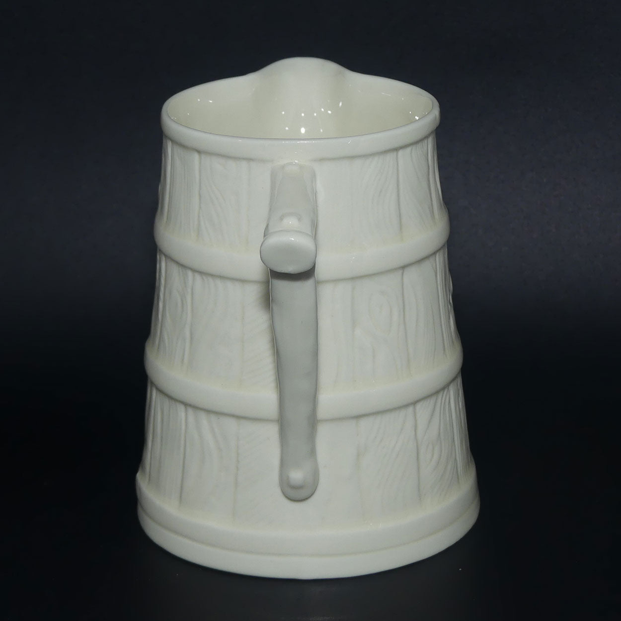 Royal Worcester Wooden Barrel jug | Cream