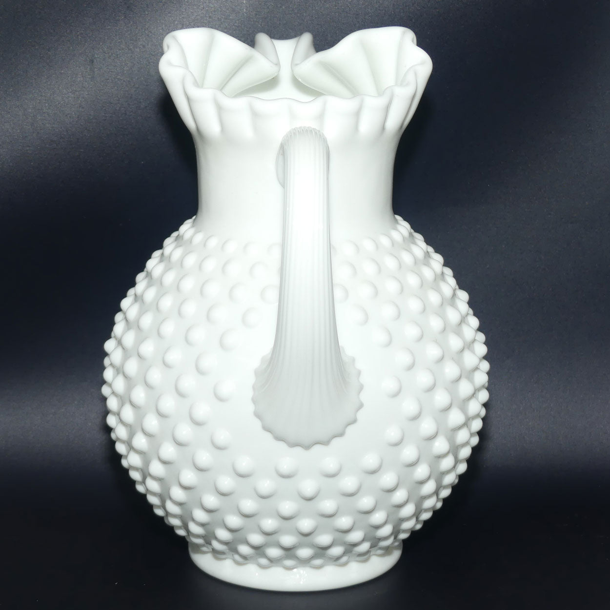 Vintage White Hobnail Fenton jug