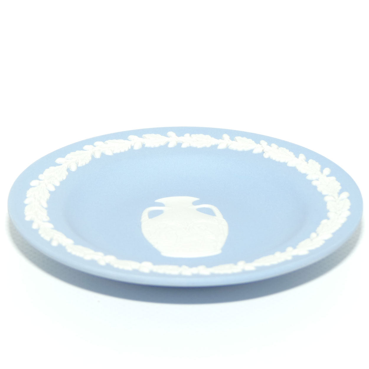 Wedgwood Jasper | White on Pale Blue | Portland vase mini plate | plate only