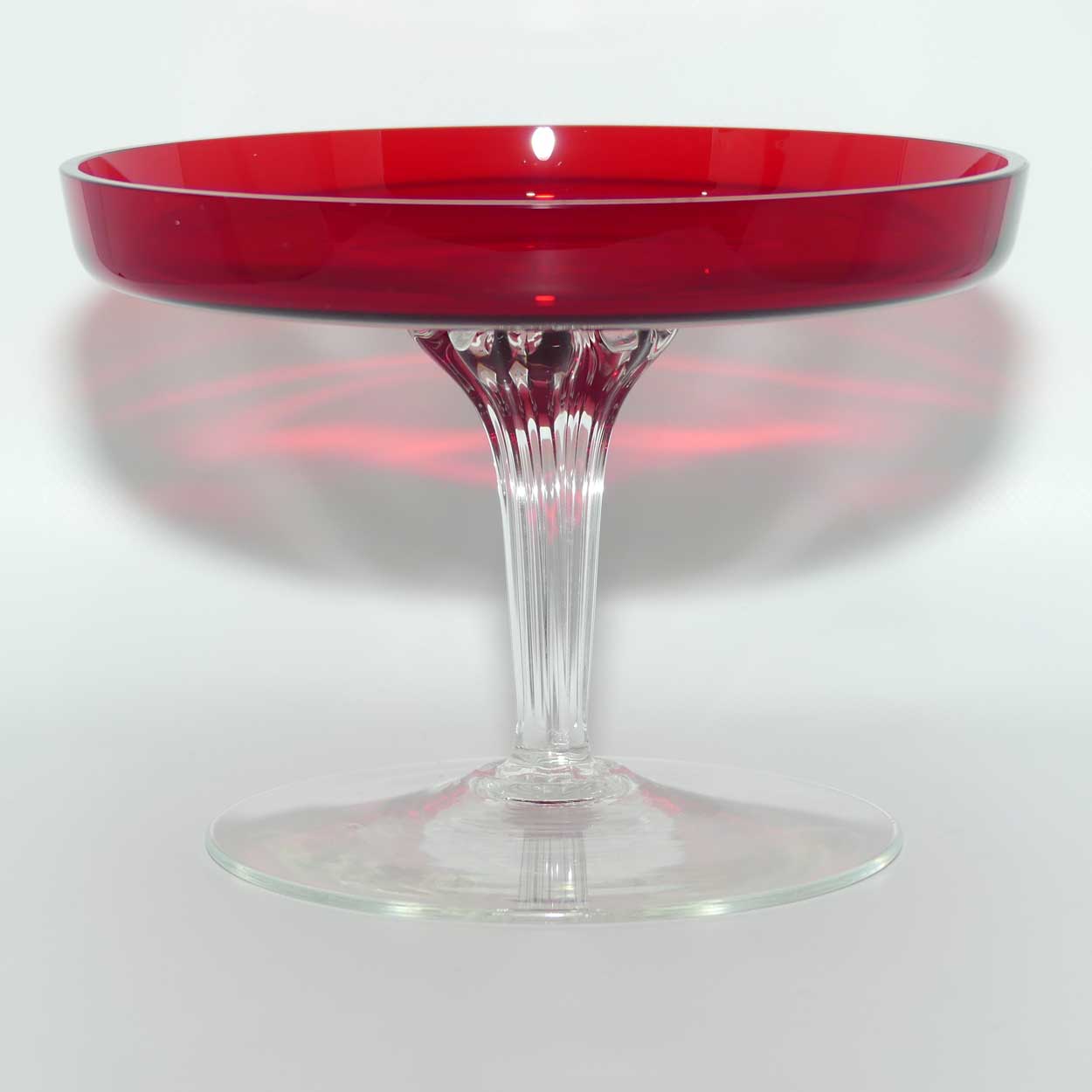 Whitefriars Ruby Glass comport