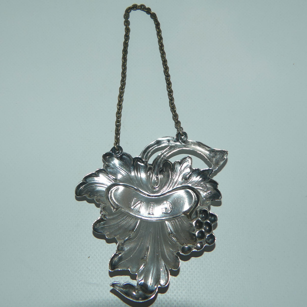 Whitehill Silver Plate Grape and Vine decanter collar | GIN