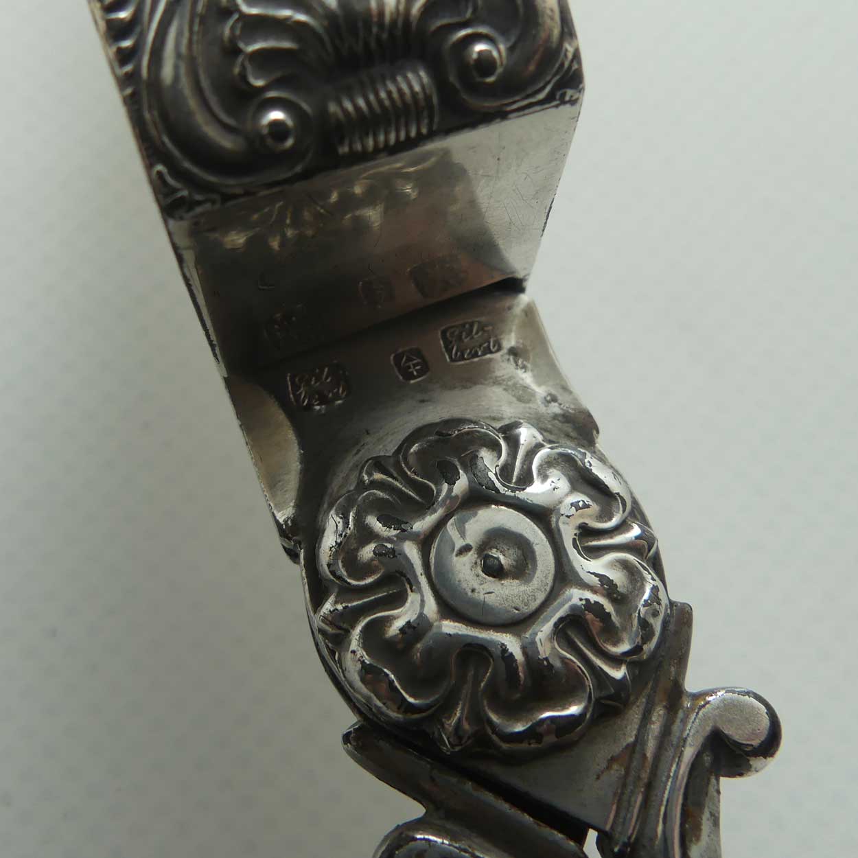 Mid Victorian era pair of Silver Plate Wick trimmers | Kings pattern