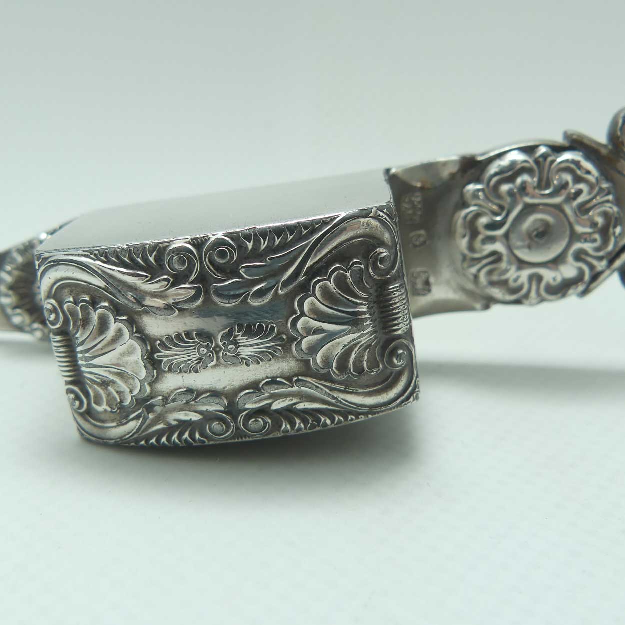 Mid Victorian era pair of Silver Plate Wick trimmers | Kings pattern