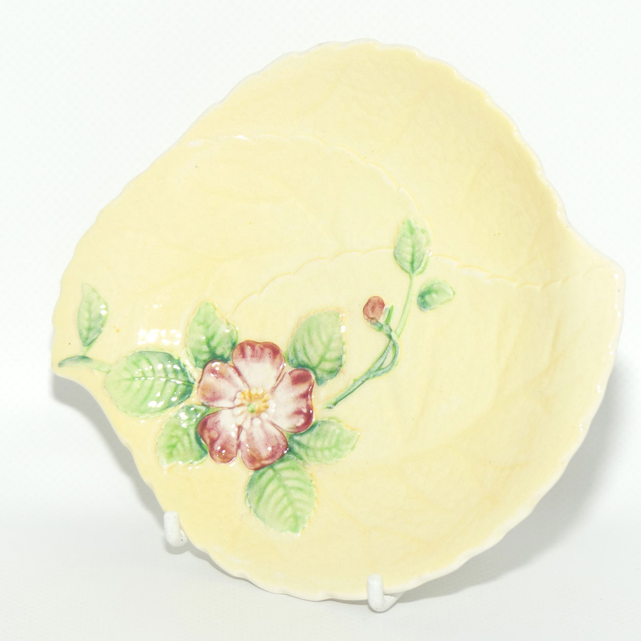 Carlton Ware Wild Rose pattern dish | #1 | Yellow Ground | 15cm diam