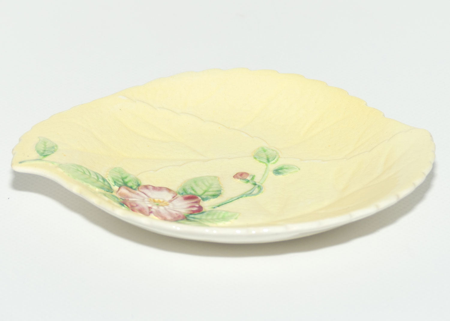 Carlton Ware Wild Rose pattern dish | #1 | Yellow Ground | 15cm diam