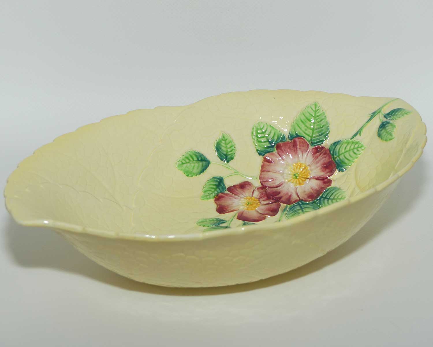 Carlton Ware Wild Rose on Yellow leaf bowl | 2116/2 | 27.5cms