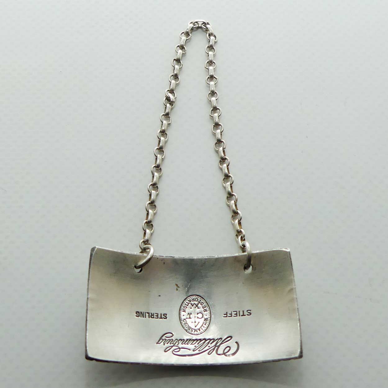 American Sterling Silver | Stieff Sterling USA Williamsburg Restoration Port decanter collar