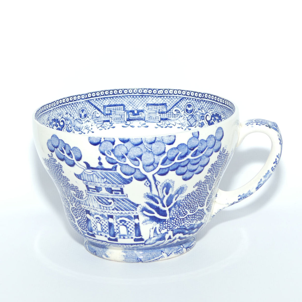 Maling Old Willow pattern Grandfather cup and saucer | Holds 500ml