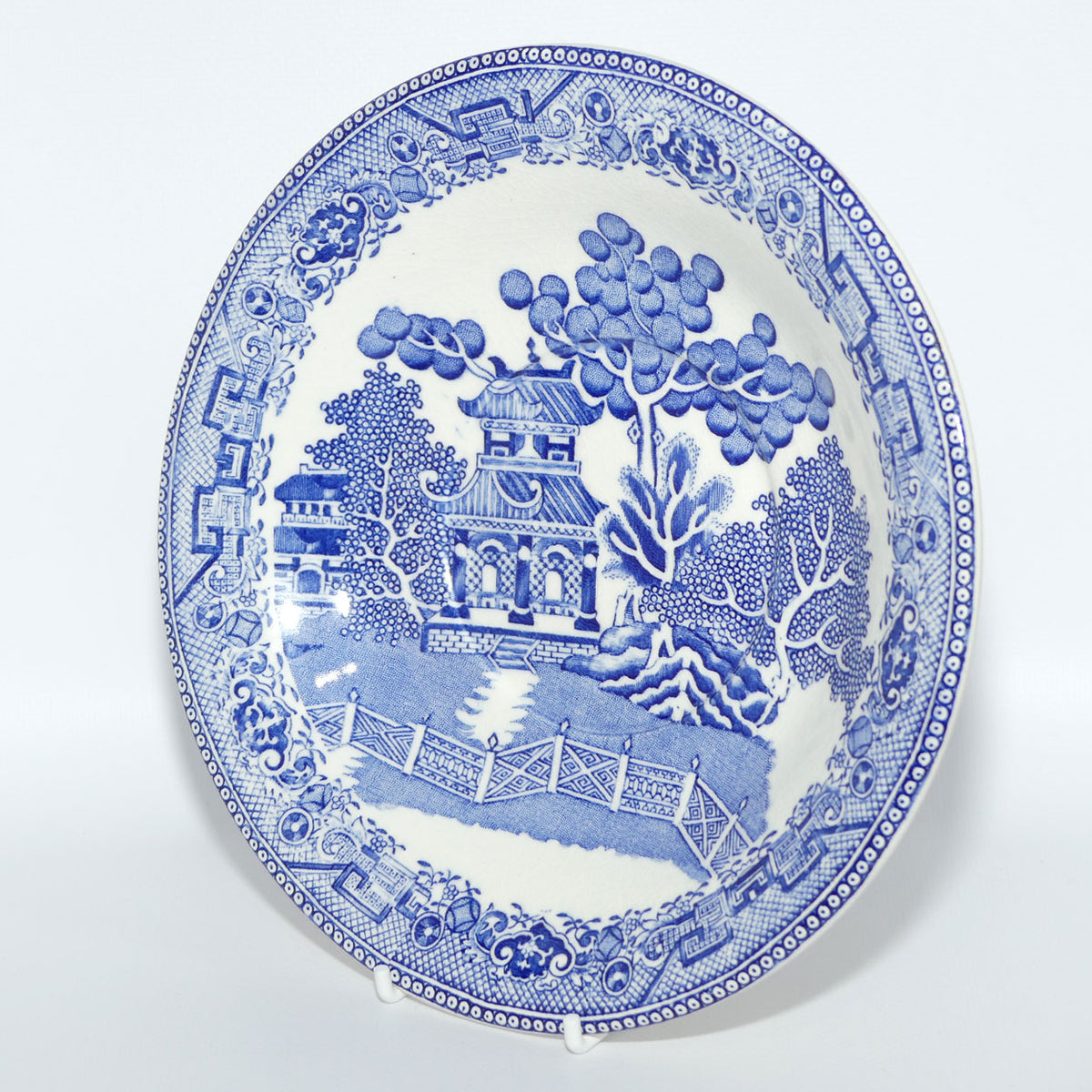 Maling Old Willow pattern Grandfather cup and saucer | Holds 500ml