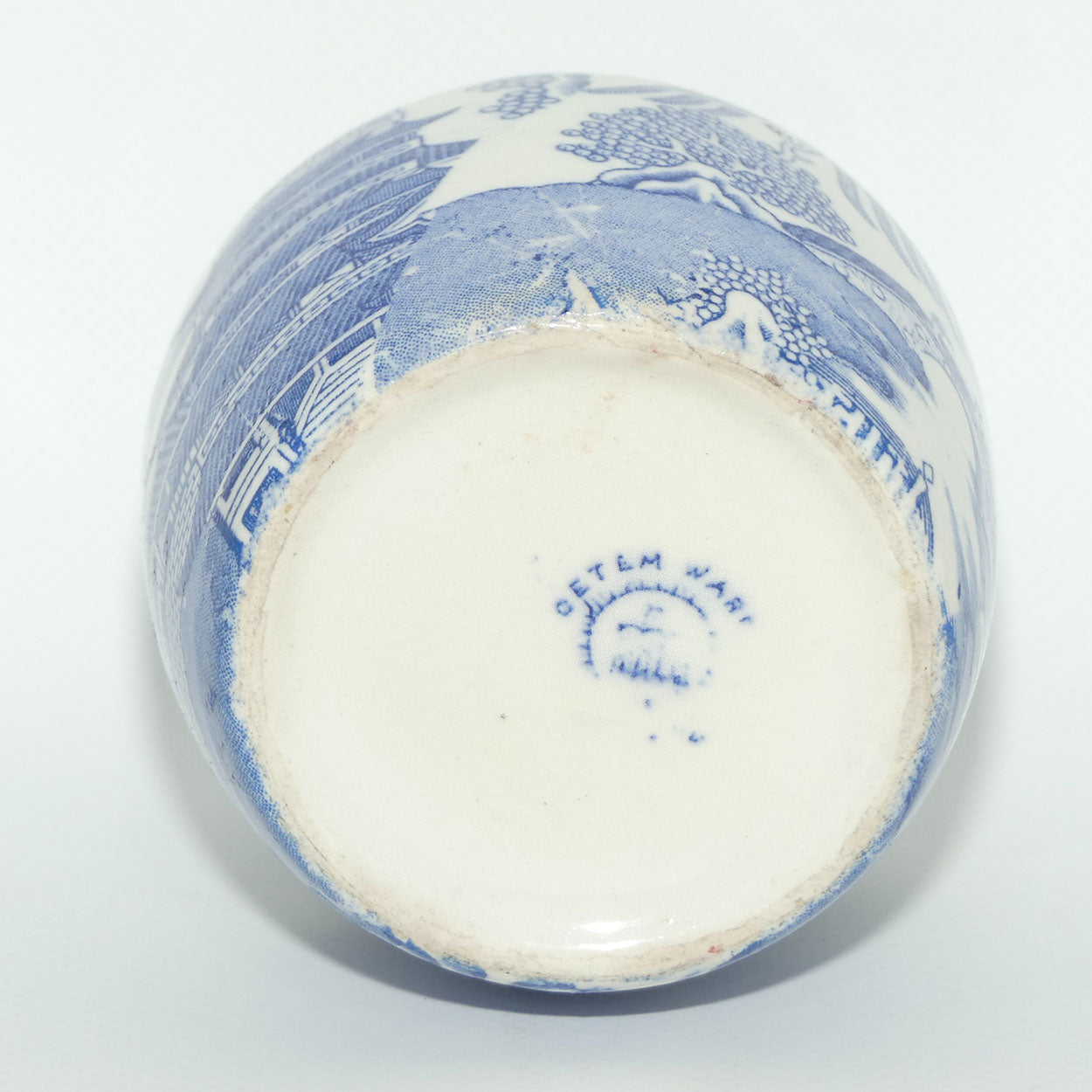 Cetem ware Maling Willow pattern vase