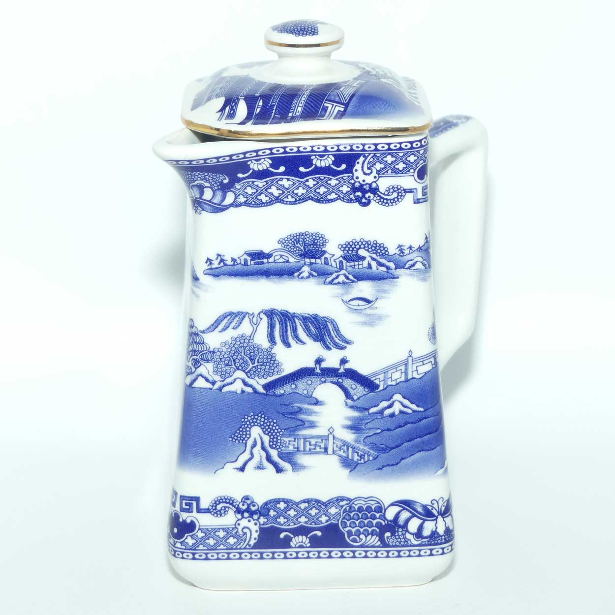 Wade Ringtons Limited Tea Merchants c.1997 Old Willow Pattern water pot