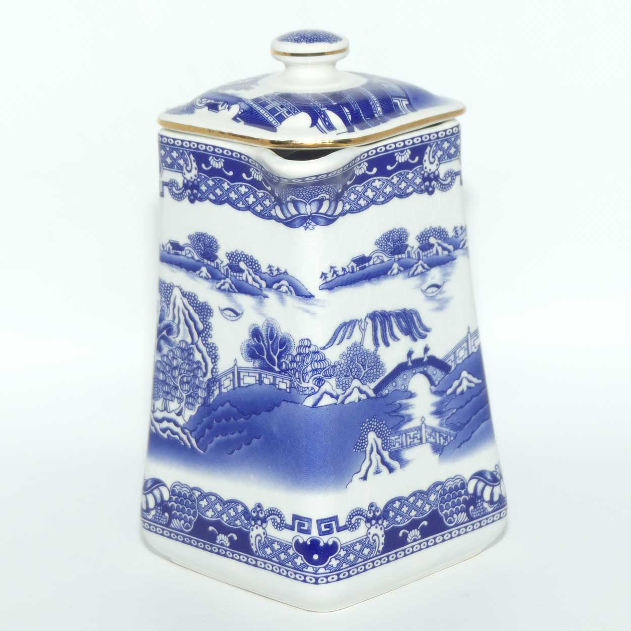 Wade Ringtons Limited Tea Merchants c.1997 Old Willow Pattern water pot