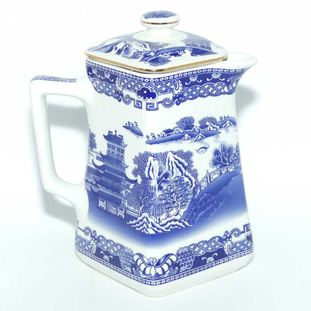 Wade Ringtons Limited Tea Merchants c.1997 Old Willow Pattern water pot