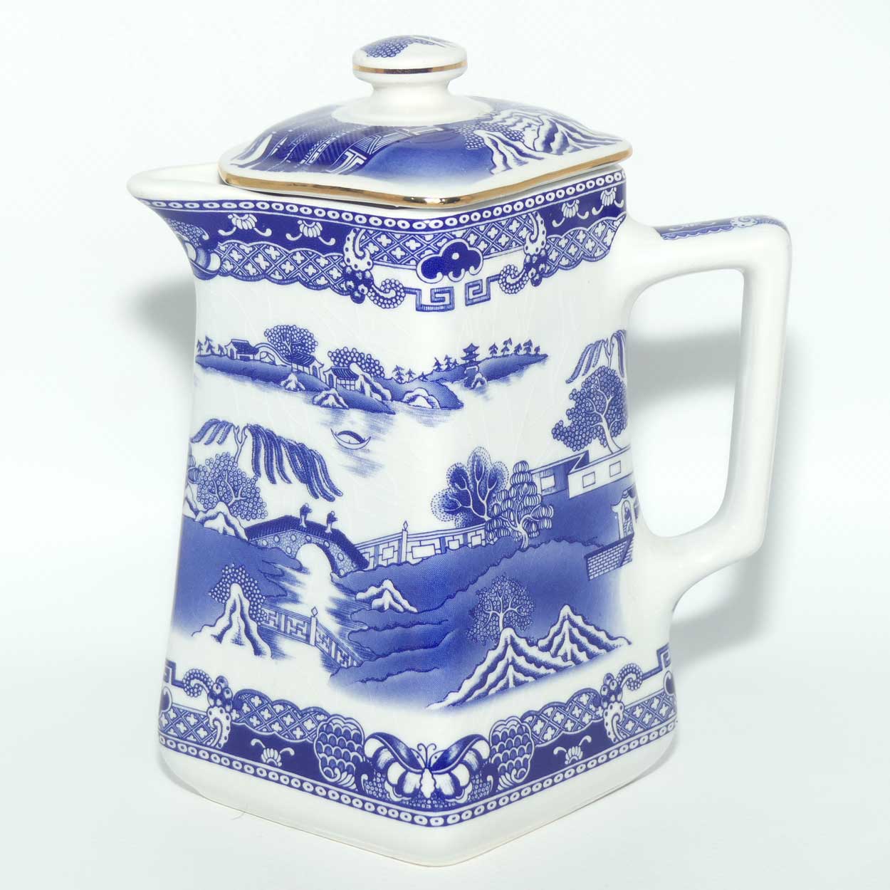 Wade Ringtons Limited Tea Merchants c.1997 Old Willow Pattern water pot