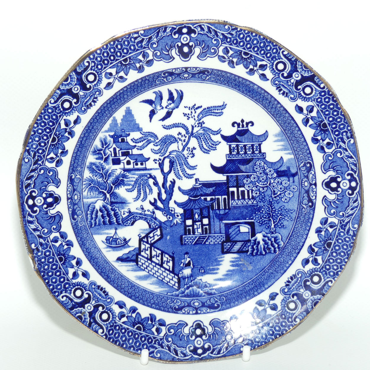 Burleighware Willow pattern trio