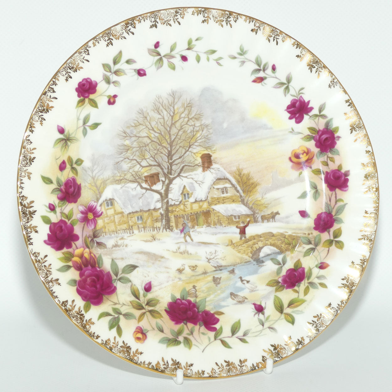 Royal Albert Bone China England | Four Seasons series plate | Winter by FF Errill